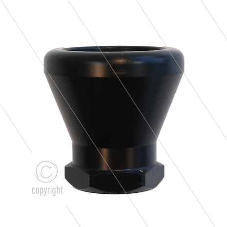 Nozzlebeschermer - zwart kunststof - M18x1,5 bi - t.b.v. RP dubbele lansen