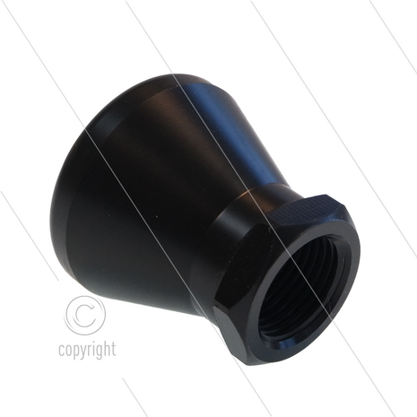 Nozzlebeschermer - zwart kunststof - M18x1,5 bi - t.b.v. RP dubbele lansen