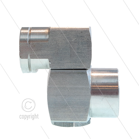 ST330 - Nozzlehouder - RVS - draaibaar - 310 Bar - 45 l/min - max 150&deg;C - 2x 1/4&quot; bi - verstelbaar tot 240&deg;