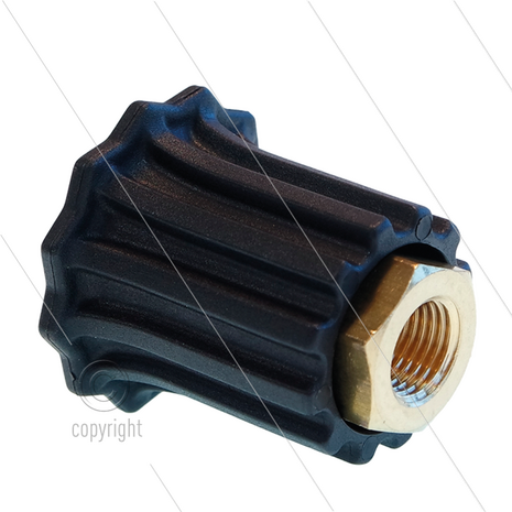 TR1 - verstelbare nozzlehouder - 250 Bar - 30 l/min - max 160&deg;C - 1/4&quot; BSP bi x 1/4&quot; Npt bi