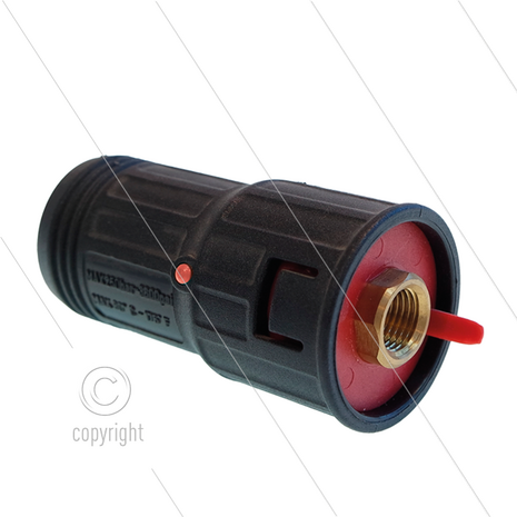 GS3 - drieweg nozzlehouder - 0.055 - 220 Bar - 40 l/min - max 80&deg;C - LD-nozzle 40-200 - 1/4&quot; bi
