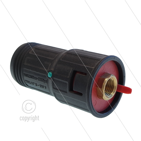 GS3 - drieweg nozzlehouder - 0.060 - 220 Bar - 40 l/min - max 80&deg;C - LD-nozzle 40-200 - 1/4&quot; bi