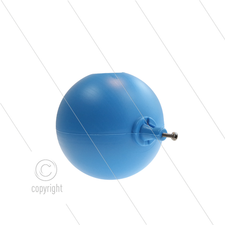 Drijver - Polyethyleen - blauw - klembevestiging - &Oslash;150mm - max 80&deg;C - t.b.v. vlotter TCP1600036