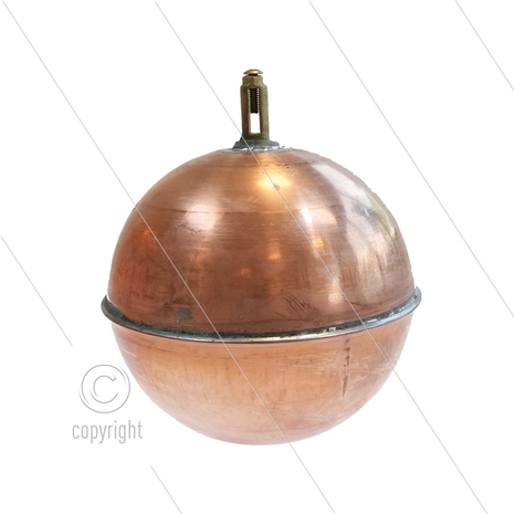 Drijver - koper - klembevestiging - &Oslash;120mm - max 60&deg;C - t.b.v. vlotter TCP1600036