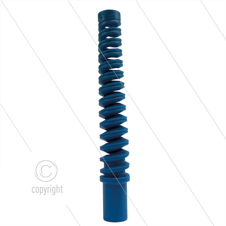 Knikbescherming spiraal - 1/4&quot; - blauw - passend op 1/4&quot; en Titan-slide slang