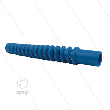 Knikbescherming spiraal - 1/4&quot; - blauw - passend op 1/4&quot; en Titan-slide slang