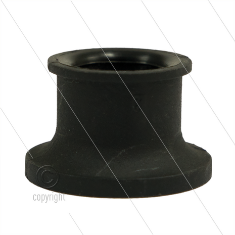 Knikbescherming 1/4&quot; - zwart - korte uitvoering voor pistoolnippel