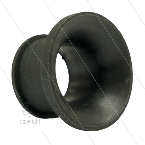 Knikbescherming 1/4&quot; - zwart - korte uitvoering voor pistoolnippel