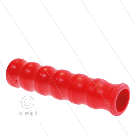 Knikbescherming 3/8&quot; - rood - met borglip en ribbelprofiel - binnen &Oslash;20,5mm