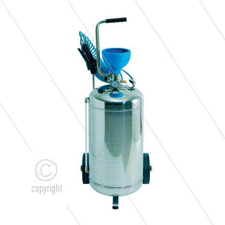 Chemicali&euml;n neveltank - RVS - 40 ltr - werkdruk 4 Bar