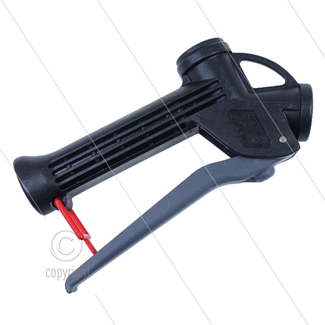CP12 - Chemie-pistool - grijs - afdichting: PP + Viton + RVS316 - 25 Bar - 70 l/min - max 50&deg;C - 2 x 1/2&quot; bi - bestand tegen agressieve vloeistoffen