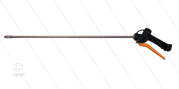 CP12 - Chemie-pistool - 1/4&quot; bi - RVS lans - L=760mm - 60 Bar - nozzle 65.030 - max 50&deg;C - met nozzlesok - afdichting: Pa66 + Viton