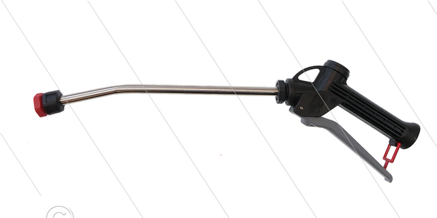 CP12 - Chemie-pistool - 1/2&quot; bi - RVS lans - L=300mm - 25 Bar - 30 l/min - max 50&deg;C - excl nozzle, filter