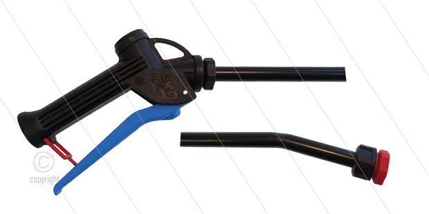 CP12 - Chemie-pistool - 1/2&quot; bi - PVC lans - L=600mm - 15 Bar - 30 l/min - max 50&deg;C - nozzle 110.30 - incl. filter en afdichting