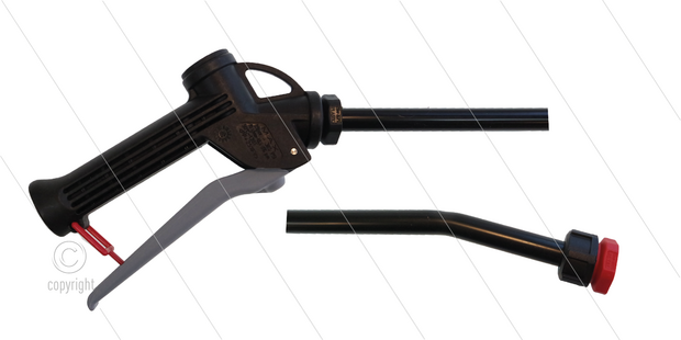 CP12 - Chemie-pistool - 1/2&quot; bi - PVC lans - L=750mm - 25 Bar - 30 l/min - max 50&deg;C - nozzle 110.30 - incl. filter en afdichting