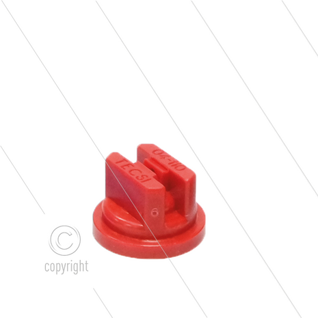 Nozzle voor chemie-pistool - PVC - 110.04 - &Oslash;1,3mm - max 15 Bar - rood