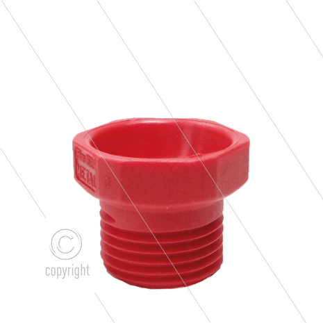 Nozzlehouder voor lans chemie-pistool CP12 - rood - 1/2&quot; bu