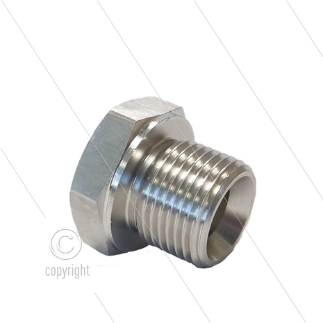 Verloopring - RVS - 1/2&quot; bu x 1/4&quot; bi