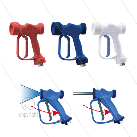 RB65 - blauw - messing - 24 Bar - 60 l/min - max 90&deg;C - 1/2&quot; bi
