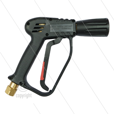 RP28S - HD pistool - met swivel - 280 Bar - 25 l/min - max 150&deg;C - 3/8&quot; bi x KEW voorzetkoppeling