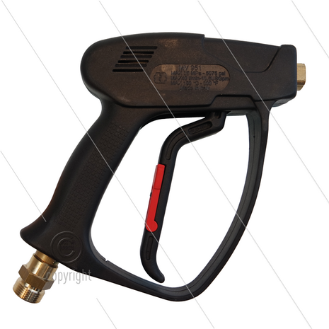 MV951 - HD pistool - met swivel - 310 Bar - 40 l/min - max 150&deg;C - M22x1,5 bu x 1/4&quot; bi