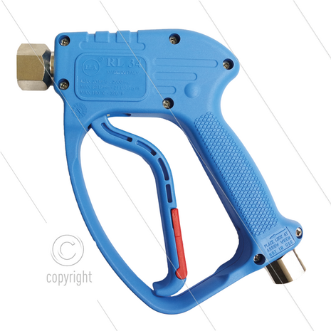 RL34 - HD pistool - met swivel - 180 Bar - 80 l/min - max 160&deg;C - 2 x 1/2&quot; bi - voor schuim - met grote doorlaat