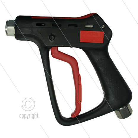 ST3600 - HD pistool - RVS - 600 Bar - 80 l/min - max 150&deg;C - 2 x 1/2&quot; bi