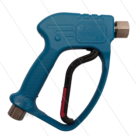 RL60 - HD pistool - RVS - met swivel - 60 Bar - 60 l/min - max 100&deg;C - 2 x 1/2&quot; bi - voor schuim - met grote doorlaat