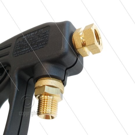 RL16 - HD-pistool - frontaansluiting - 160 Bar - 30 l/min - max 100&deg;C - 1/4&quot; bu x 1/4&quot; bi
