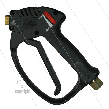 MV2006 - HD pistool - met drukregeling - 220 Bar - 30 l/min - max 160&deg;C - 3/8&quot; bi x 1/4&quot; bi