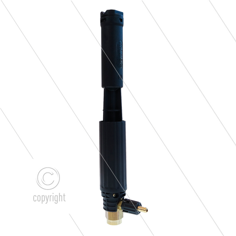 LS12 - schuimlans - zwart met injector - nozzle 1,5mm - 60 tot 200 Bar - 9 tot 15 l/min - 1/4&quot; bi