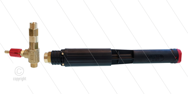 LS12 - schuimlans - zwart (nozzle 2,1mm) + LS12 injector (nozzle 1,4mm - 055) - 60 tot 200 Bar - 8 tot 14 l/min - 1/4&quot; bi