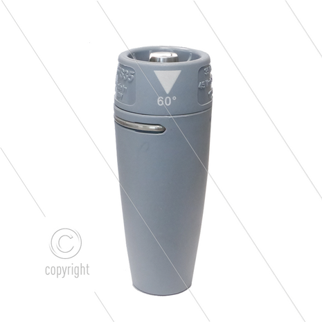 Schuimkop FHS35 - spuithoek 60&deg; - zonder EG-nozzle - 310 Bar - 45 l/min - max 100&deg;C - M18x1,5 bi - kunststof / RVS grijs