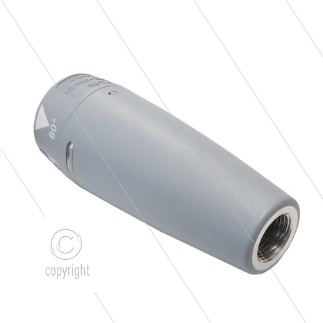 Schuimkop FHS35 - spuithoek 60&deg; - zonder EG-nozzle - 310 Bar - 45 l/min - max 100&deg;C - M18x1,5 bi - kunststof / RVS grijs