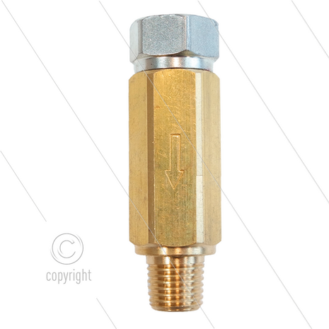 Filter - 280 m&micro; (50 mesh) - 280 Bar - 1/4&quot; bi x 1/4&quot; bu - NPT draad
