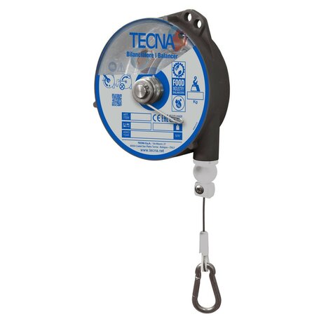 Tecna FOOD veerbalancer 9348IL, 2.5m, met vergrendeling, 6-8kg