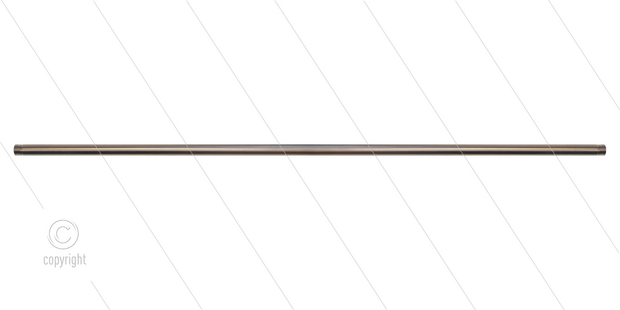 RP201 lans - L=1500mm - recht - RVS - 400 Bar - max 150&deg;C - 2 x 1/4&quot; bu