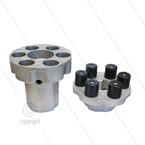 ZG151 - Flex koppeling - E-motor: B3/B14 - IEC 100/112 - as &Oslash;24x28mm - pompserie: 47(VHT) - 59(E3) - 66(VHT-SS)