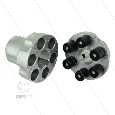 ZGWW94 - Flex koppeling - E-motor: B3/B14 - IEC 100/112 - as &Oslash;24x28mm - pompserie: 51