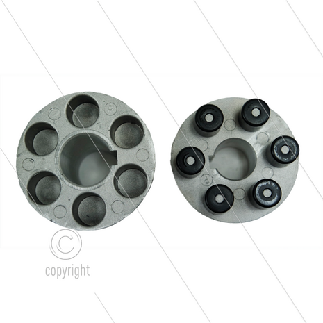 ZGWW94 - Flex koppeling - E-motor: B3/B14 - IEC 100/112 - as &Oslash;24x28mm - pompserie: 51
