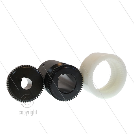 ZG66160 - Flex koppeling - E-motor B3/B14 - IEC 160 - as &Oslash;24x42mm - pompserie: 47(VHT) - 66(VHT-SS)