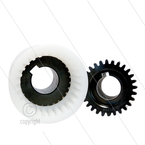 ZGH47SB - Flex koppeling - Hydrauliek SAE B - as &Oslash;24x22,2mm - pompserie: 47(VHT) - 59(E3) - 66(VHT-SS)