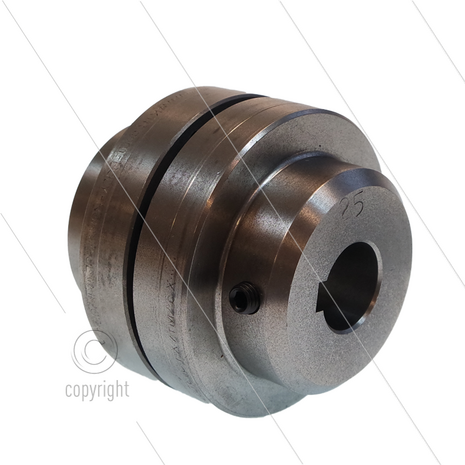 Flexibele koppeling voor Nicolini motor - IEC 132 - met ingebouwde koppeling - as &Oslash;24x38mm - L=80mm