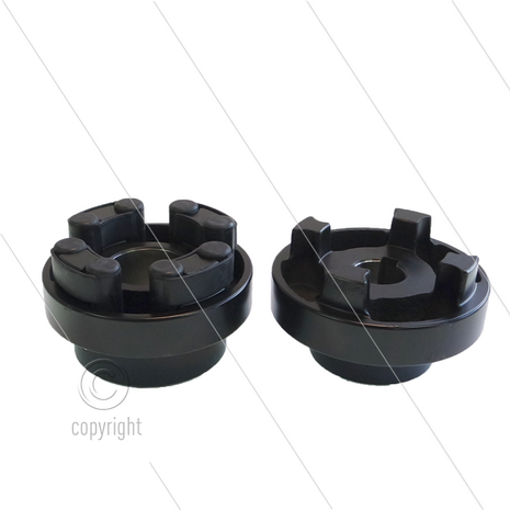 Flexibele koppeling voor Nicolini motor - IEC 160 - met ingebouwde koppeling - as &Oslash;24x38mm - L=93mm