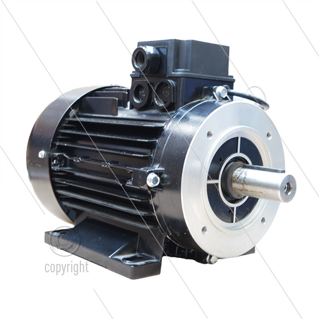E-motor 2,2 kW - 230V - &Oslash;28mm uitwendige as - B3/B14 - IEC 100 - pompserie: 44 - 50