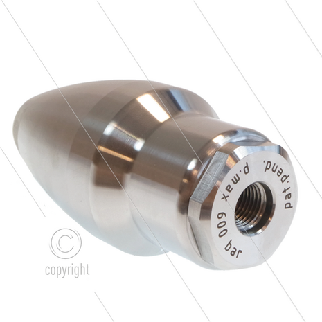 TN500 Vuilfrees 0.065 - 1/4&quot; bi - 600 Bar - RVS
