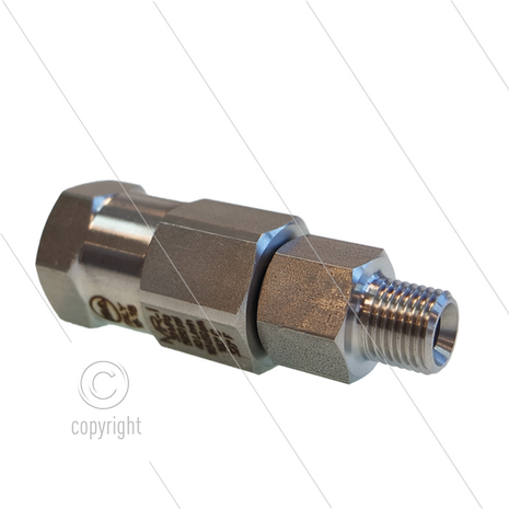 MR-I - Swivel - RVS - 350 Bar - 40 l/min - max 90&deg;C - 30 tpm - 1/4" bi x 1/4" bu - BSPT