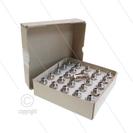 DGV Swivel - Box inhoud 25 stuks - recht - 1 lager - 1/4"bi x 1/4"bu - 275 Bar - NW6 - 30 tpm - max 120&deg;C - Afdichting NBR