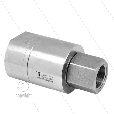 DGE Swivel - recht - 1 lager - 2 x 1 1/2" bi - 200 Bar - NW36 - 30 tpm - max 120&deg;C - Afdichting NBR - Huis: messing vernikkeld - Binnenwerk: RVS - High flow