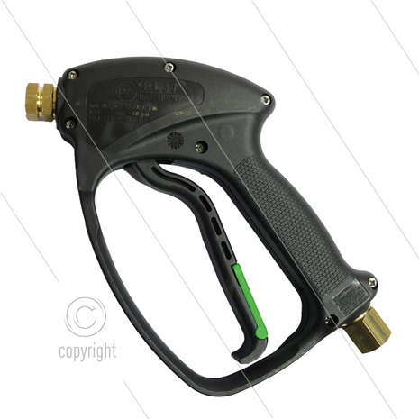 RL37 - HD pistool - vorstbeveiligd - dubbele swivel - lekt tot ca.12 Bar - 310 Bar - 40 l/min - max 160&deg;C - 3/8" bi x 1/4" bi